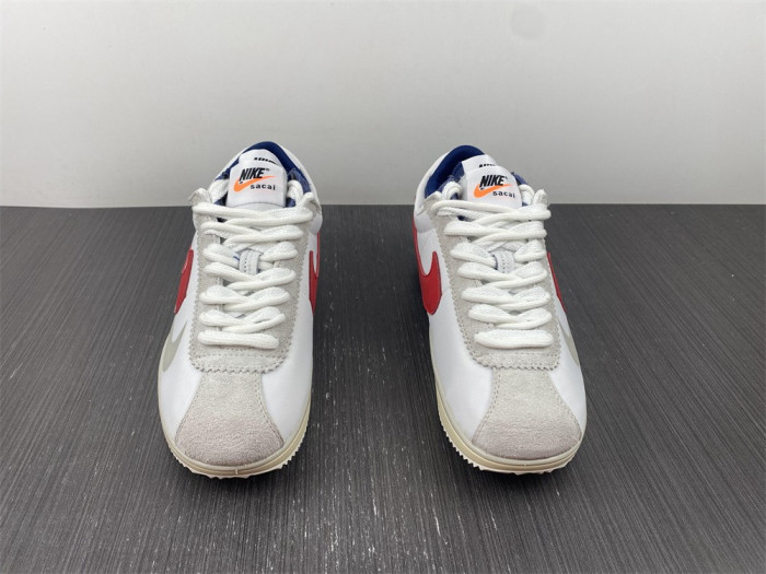 sacai x Nike Cortez 2022 White Red Blue DQ0581-100