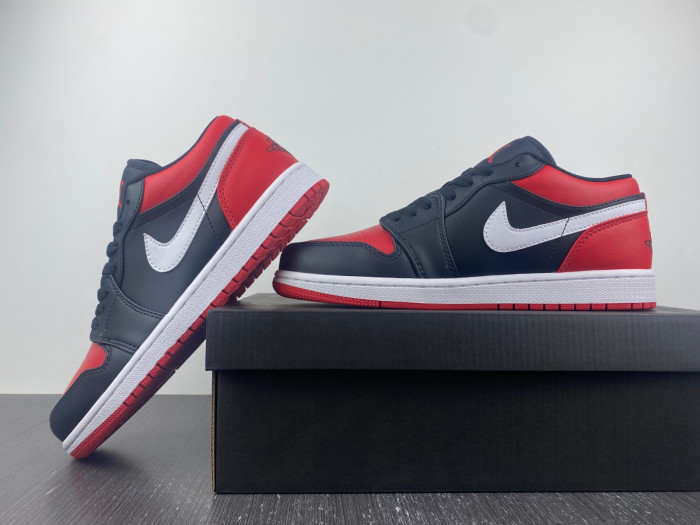 Air Jordan 1 Low "Bred Toe" 553558-066