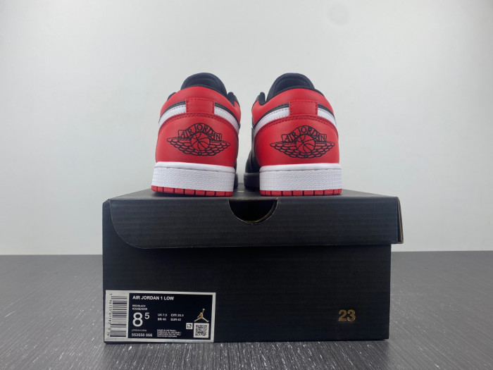 Air Jordan 1 Low "Bred Toe" 553558-066