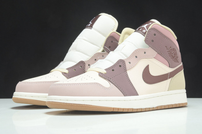 Air Jordan 1 Mid SE Dark Pony Smoky Mauve (W) - DO7440-821