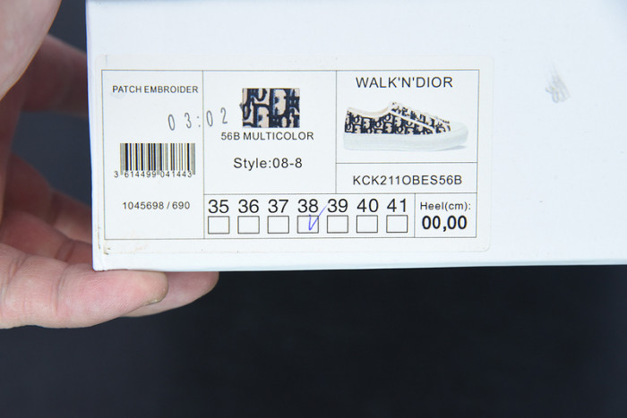 DIO* B23 LOW-TOP SNEAKERS IN OBLIQUE