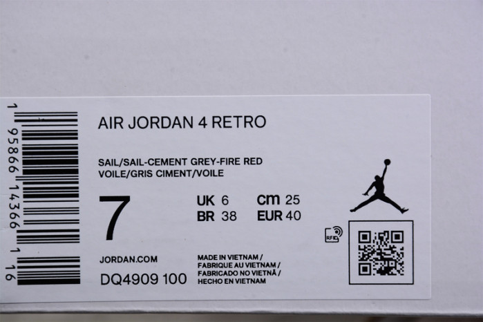 Air Jordan 4 Retro Blank Canvas - DQ4909-100