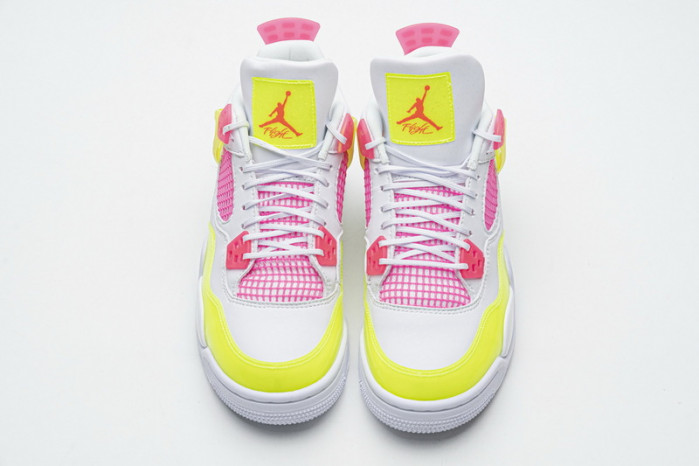 AIR JORDAN 4 GIRLS LEMON VENOM PINK BLAST CV7808-100