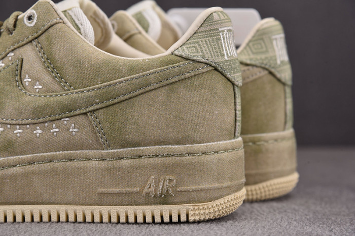 NIKE AIR FORCE 1 LOW NAI-KE OLIVE CANVAS DV4246-333