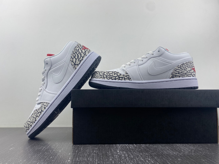 Air Jordan 1 Low Phat White Cement Grey 338145-162