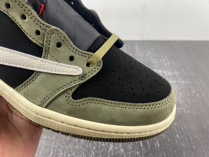 TRAVIS SCOTT AIR JORDAN 1 LOW OG BLACK OLIVE DM7866-002