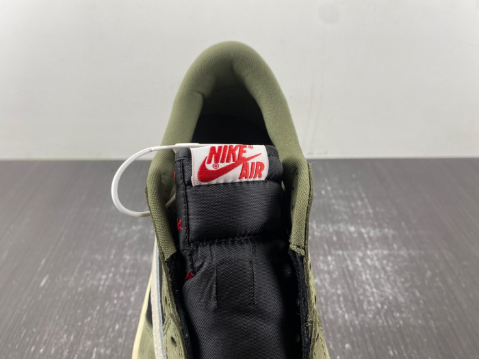 TRAVIS SCOTT AIR JORDAN 1 LOW OG BLACK OLIVE DM7866-002