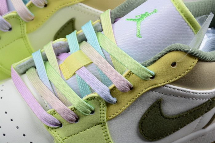 Jordan 1 Low Sail White Oil Green  - FD9906-131