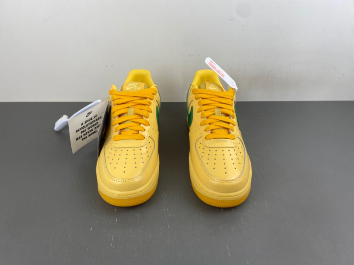 Nike Air Force 1 Low Patent Leather Topaz Gold Pine Green IO4489-700