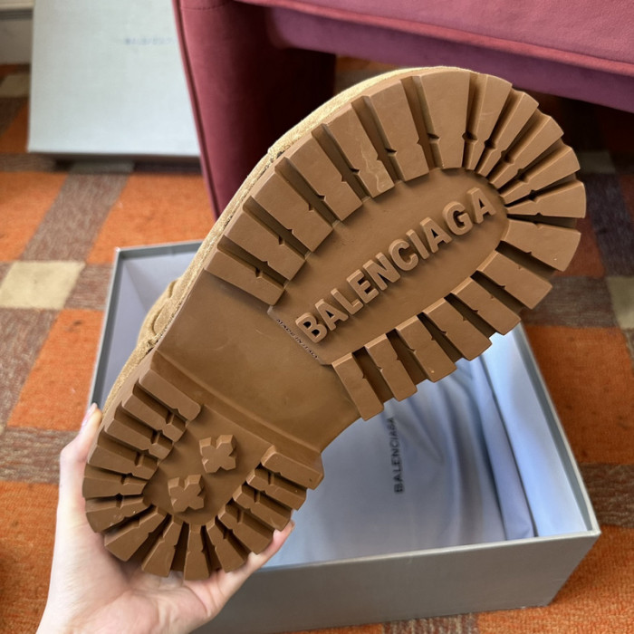 Ba1en*iaga Brown Alaska Fur Bootie