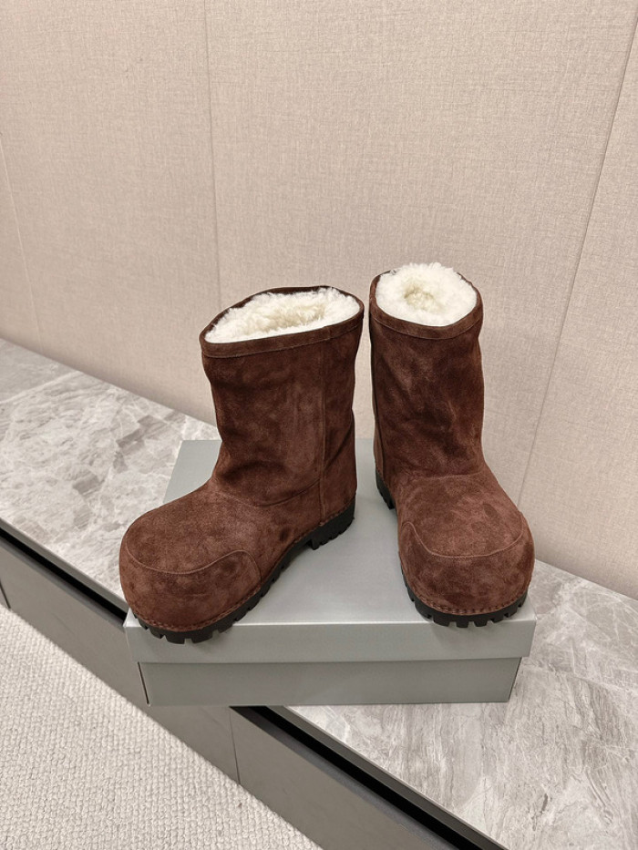 Ba1en*iaga Alaska Faux-Fur Low Boots