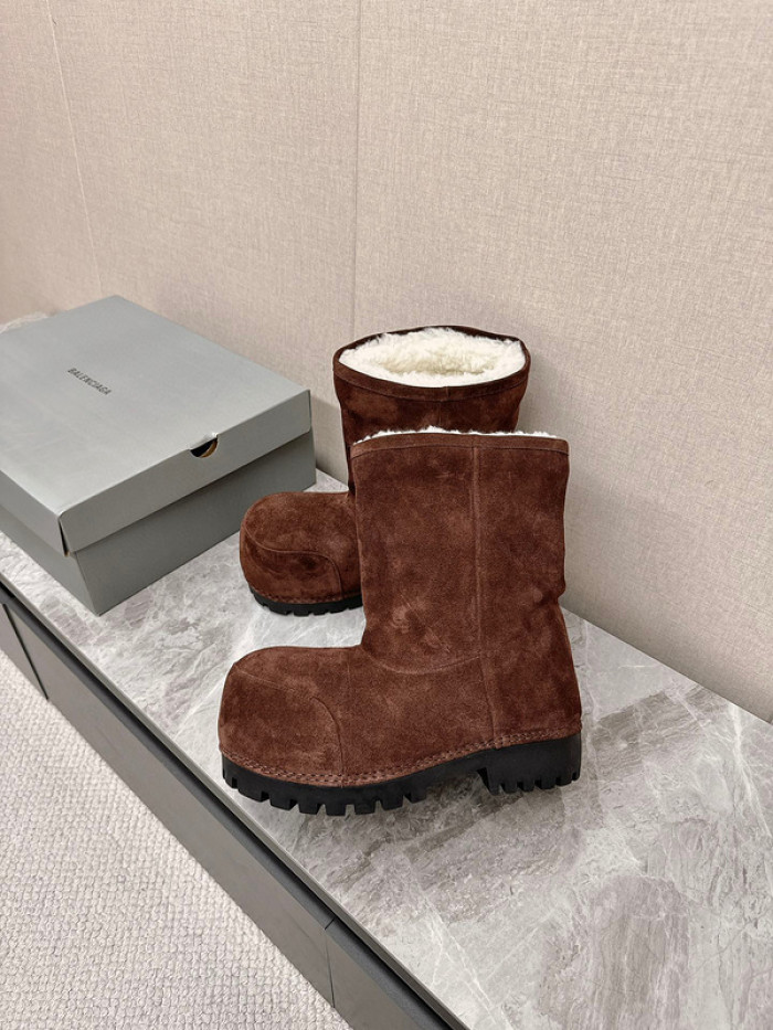 Ba1en*iaga Alaska Faux-Fur Low Boots
