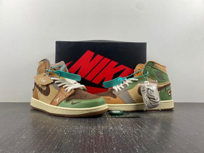 Zion Williamson x AJ 1 Retro High OG ”Voodoo“  DZ7292-100